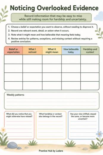 Preview of Noticing Overlooked Evidence